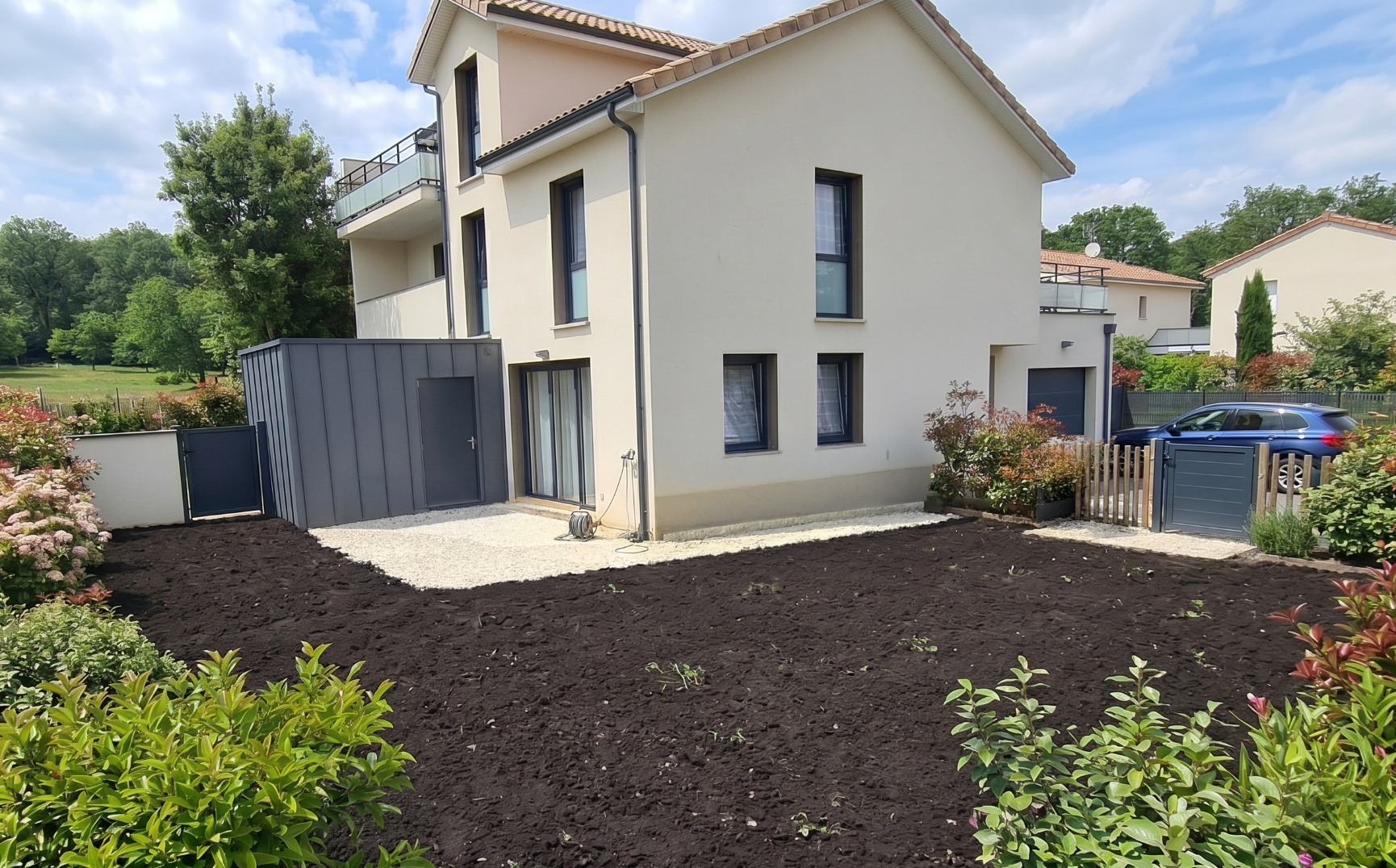 Après - pelouse posée